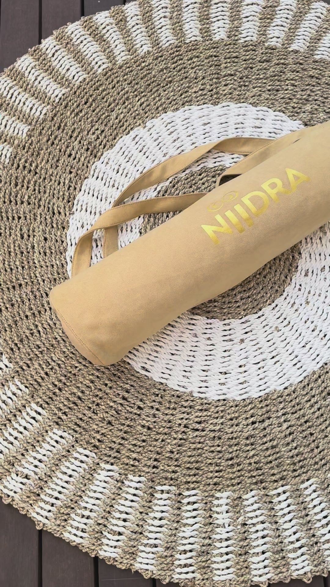 Mustard yoga mat cover