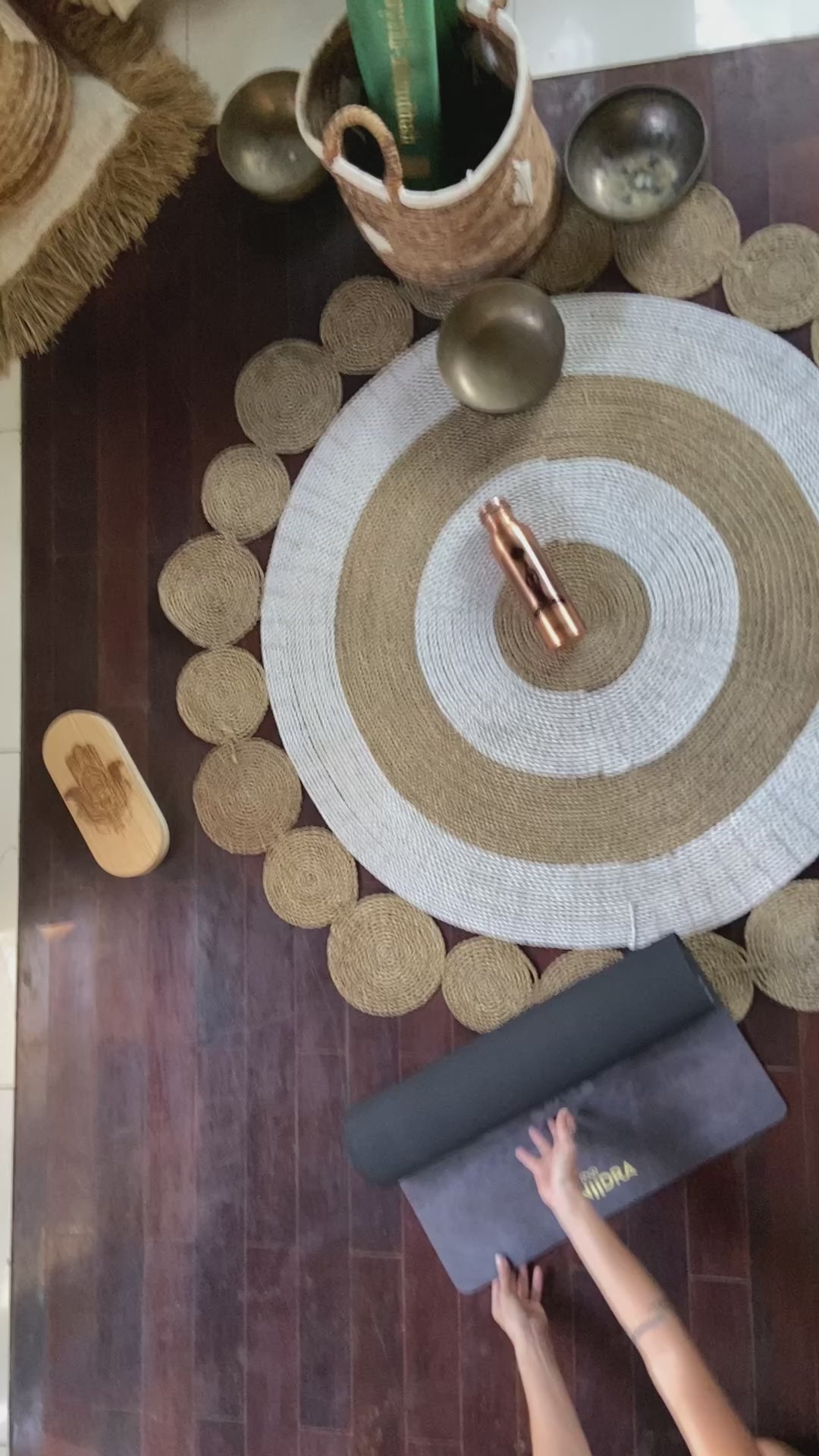 Peacock yoga mat