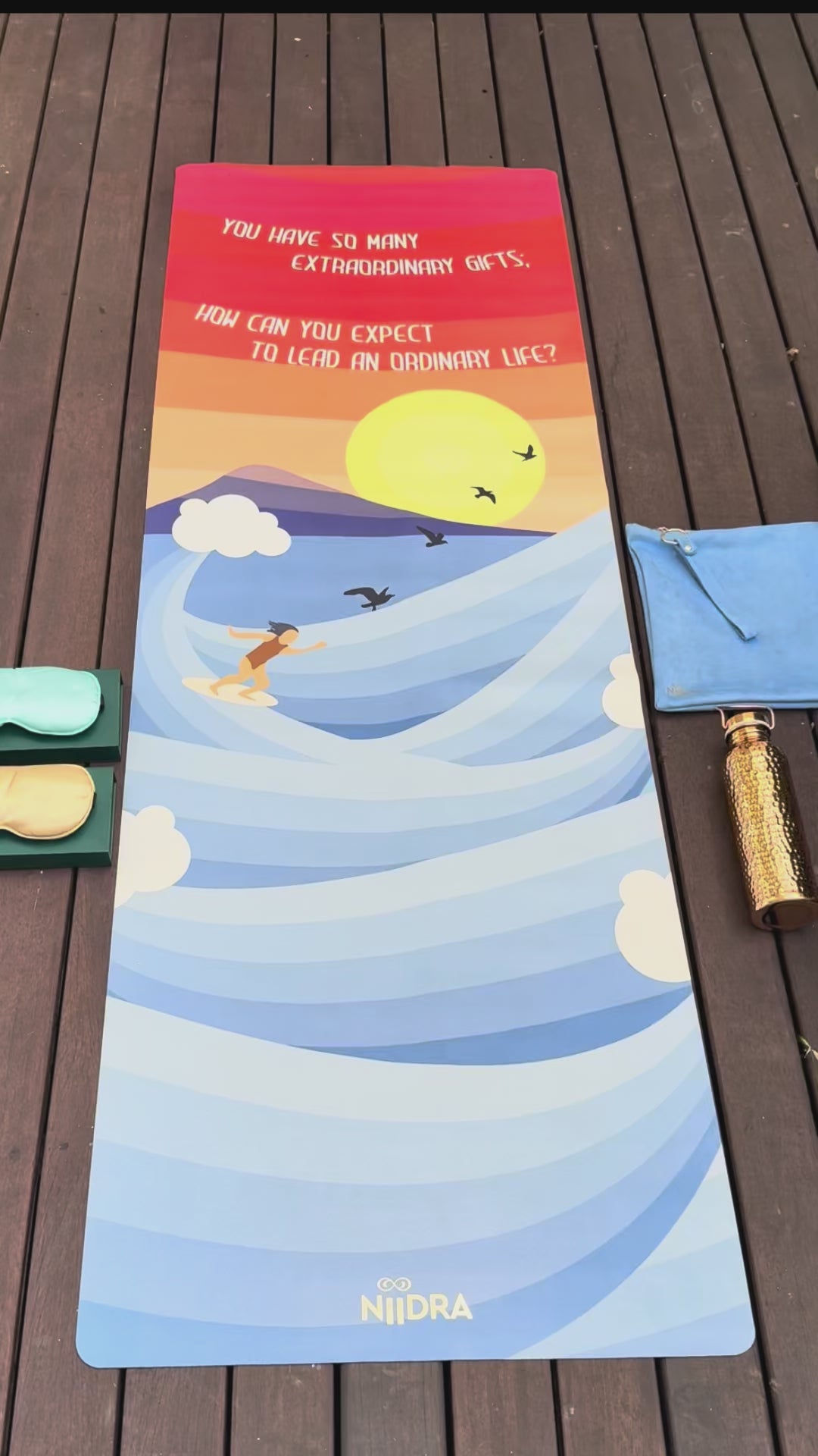 Travel yoga mat Gift