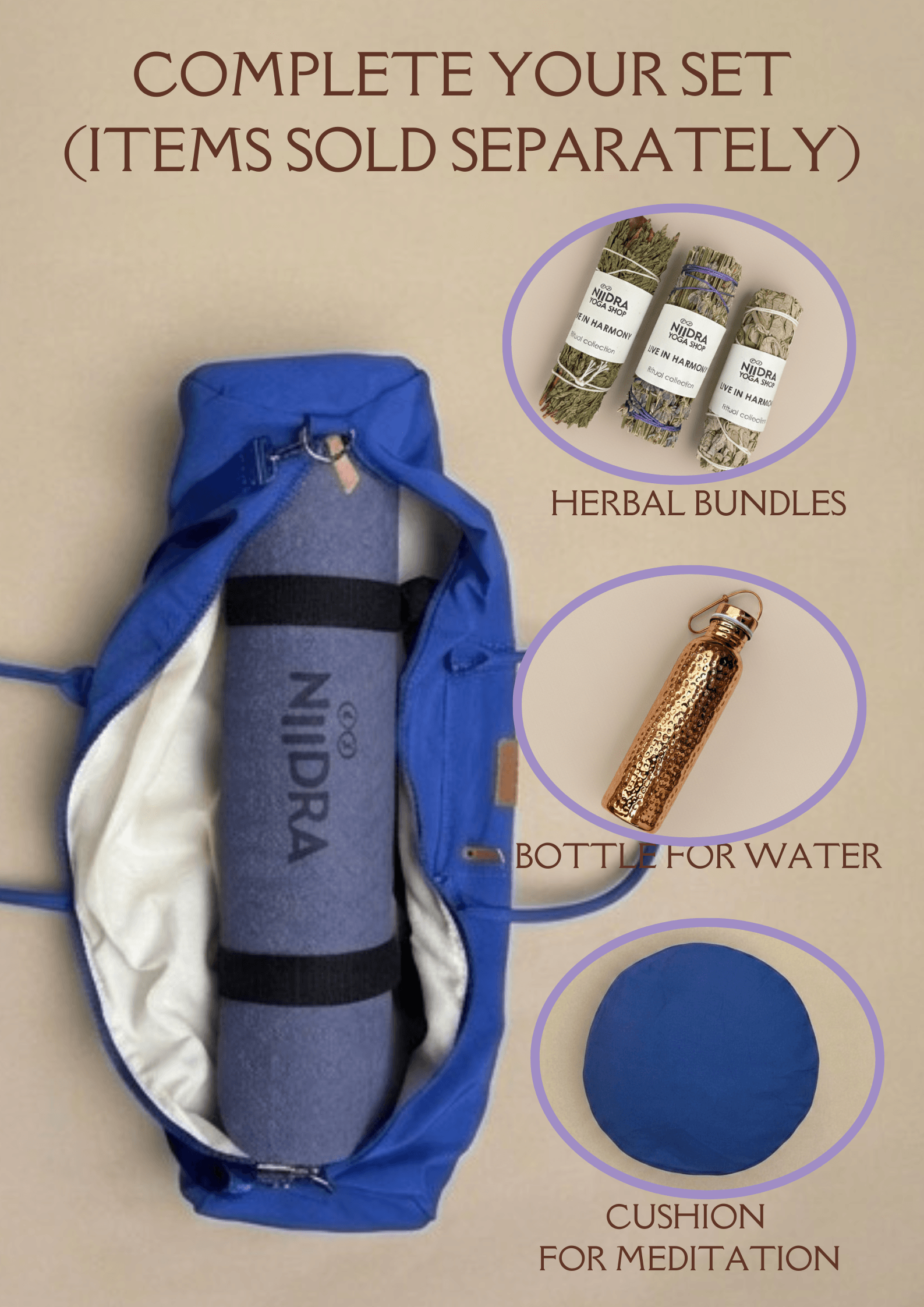 Basic Dark blue yoga mat