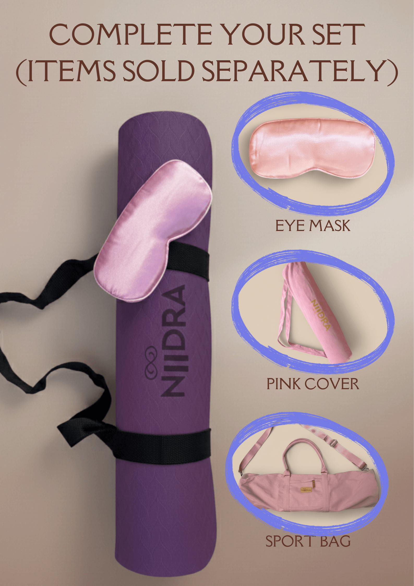 Basic purple yoga mat