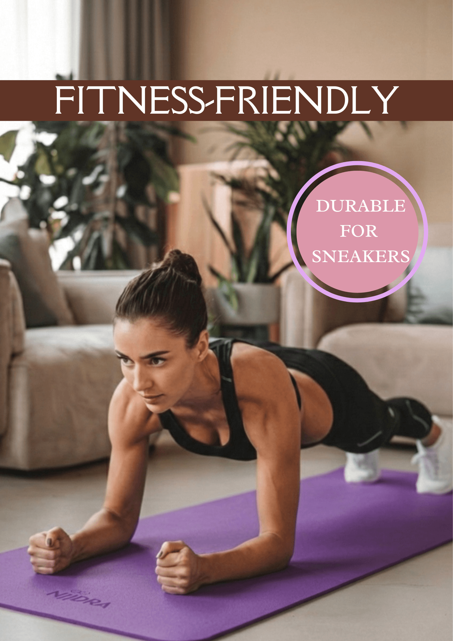 Basic purple yoga mat